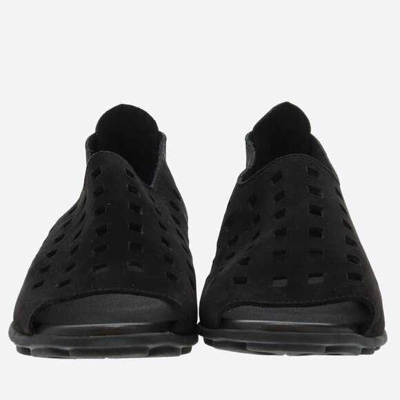 NEW ARCHE Women's US 8 Denyli Nubuck Leather Slip On Shoes, Black - Picture 3 of 5